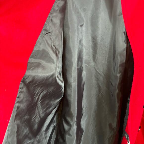 International Scene Women's Size 9/10 Red Vintage Wool Winter MaxiCoat Peacoat - Picture 10 of 16
